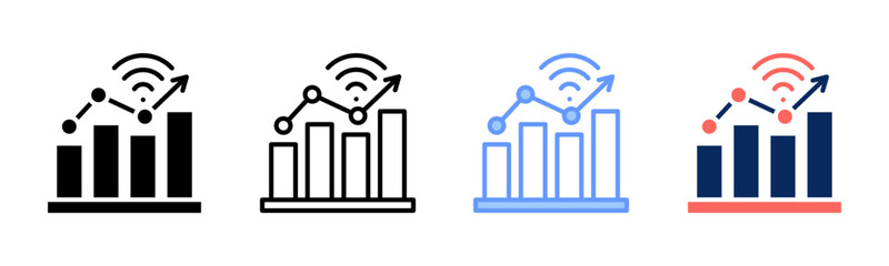Future Signal icon set multiple style collection
