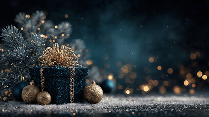 Luxury Christmas Festive background Design Perfect for Holiday Cards and Invitations . Generative AI