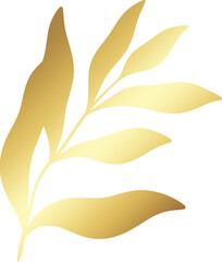 Obraz premium Gold leaf design vector illustration