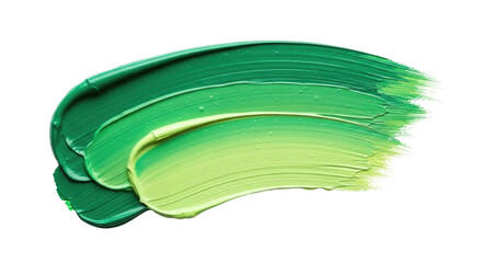 Green paint swirl with transparent background cutout png