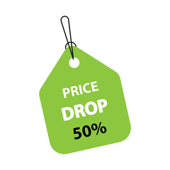 Price Drop Tag. Transparent PNG