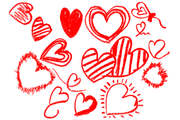Hand-Drawn Sketch Heart Vector Pack