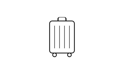 vector illustration of a suitcase. Suitcase icon.