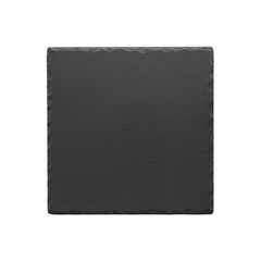 Square Black Slate Stone Plate Texture Isolated