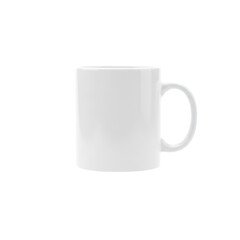 White Ceramic Coffee Mug Isolated Mockup
