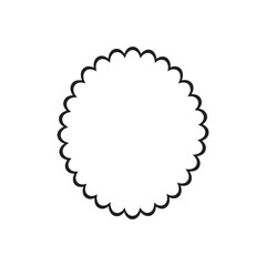 round frame made of circles