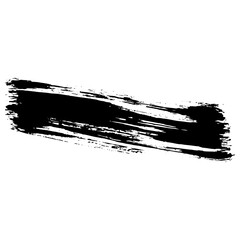 Hand drawn black brush strokes for grunge design backgrounds