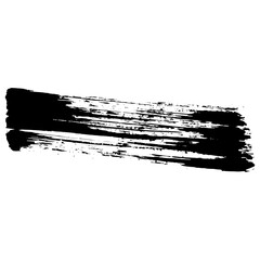 Hand drawn black brush strokes for grunge themed designs