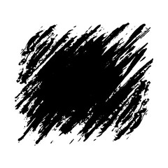 Hand drawn black ink brush strokes for textured backgrounds