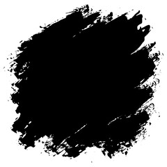 Naklejka premium Hand drawn black ink brush strokes for creative background designs