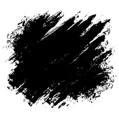 Hand drawn black ink brush strokes for textured design backgrounds