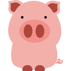 illustration pig cartoon