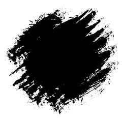 Hand drawn black ink brush strokes for grunge themed designs