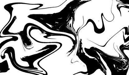 Black and white abstract background. Liquid marble pattern. Monochrome texture. Marble abstract acrylic background. Natural black marbling artwork texture.