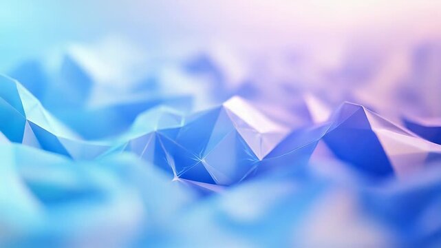 Abstract geometric low poly surface creating crystal background