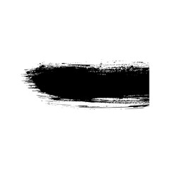 Hand drawn black ink brush strokes for grunge background design