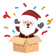 Santa Claus Pop-Up Gift Box