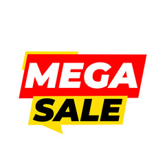 2. Mega sale png, shopping discount icon, festive deal element, digital promo artwork, special offer badge, online sale design