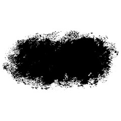 Hand drawn black ink brush strokes for grunge themed designs