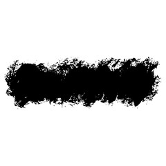 Fototapeta premium Hand drawn black ink brush strokes for grunge themed designs