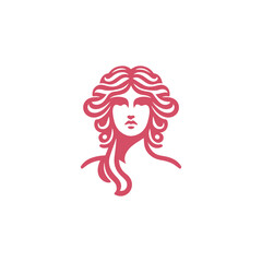 Aphrodite Greek Goddess of Beauty Logo
