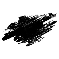 Hand drawn black ink brush strokes for grunge style design backgrounds