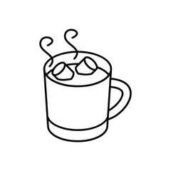 Hot Cocoa icon clean and modern vector illustration