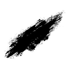 Black ink brush strokes in black for grunge themed designs