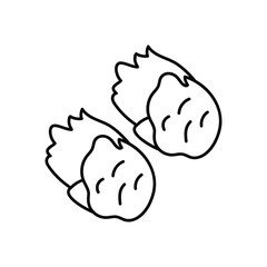 Snowball icon clean and modern vector illustration