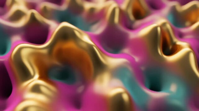 Abstract Fluid Color Morphing Generative AI Art Background