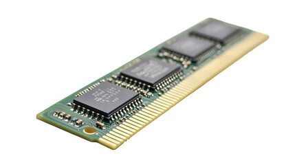 Computer RAM Memory Module Close-Up - Essential PC Hardware Component