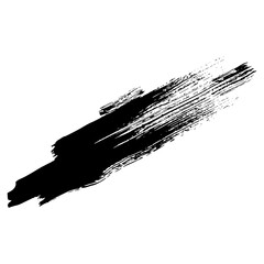 Hand drawn black brush strokes for grunge themed design backgrounds