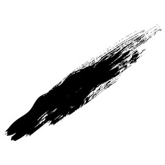 Hand drawn black ink brush strokes for grunge background designs