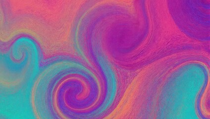 Fototapeta premium Abstract swirling colorful background with blended hues of pink, purple, teal, and orange