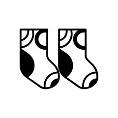 A tiny icon of two children&rsquo;s socks, conveying softness, everyday comfort, and essentials in the wardrobe.