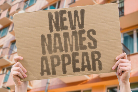 "New Names Appear" How the most common personal names reflect demographic change. NOMENCLATURE. LABEL. PERSON. CUSTOM. TITLE.