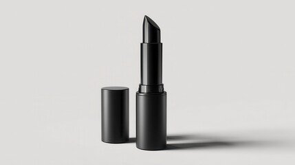 Obraz premium Stylish black lipstick presenting elegance and modern beauty.