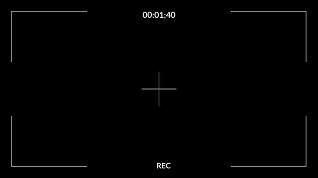 Video camera recorder Screen display template with Alpha Channel