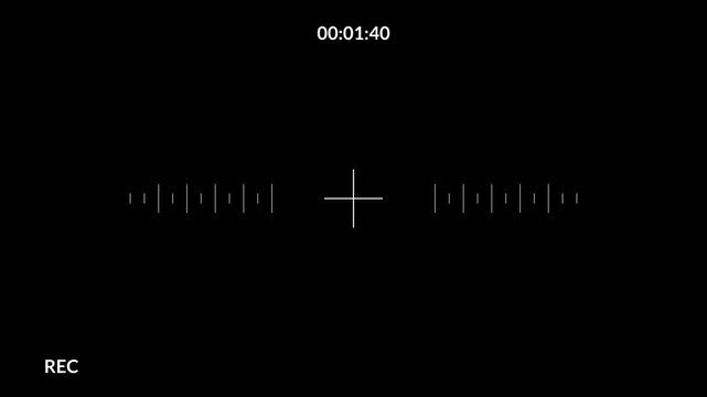 Video camera recorder Screen display template with Alpha Channel