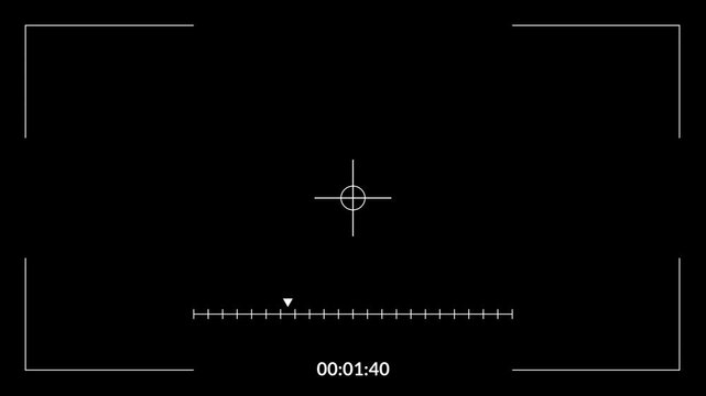Video camera recorder Screen display template with Alpha Channel