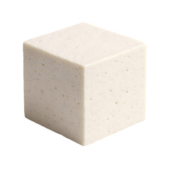 wooden block isolated on white