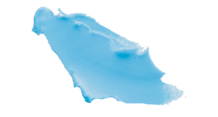 Light blue clay texture on a transparent background.