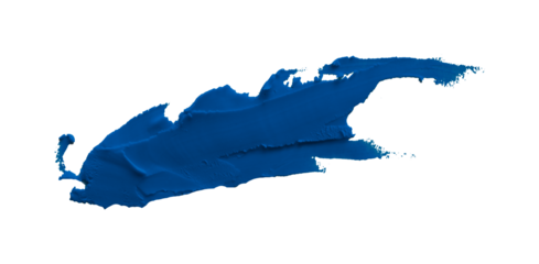 Blue clay texture on transparent background.