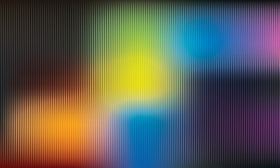 Vibrant multicolored gradient behind vertical ribbed texture