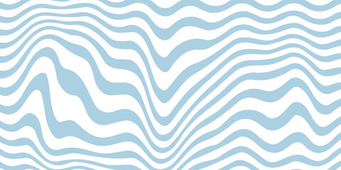 Abstract seamless Wave Pattern, Hand drawn water sea vector background. Wavy beach print, curly grunge paint lines, vector illustration eps10