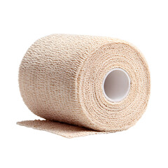 Professional Elastic Compression Bandage Roll Partially Unrolled for Medical Use