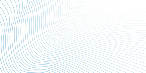 Transparent background with thin wavy pale blue lines. Modern subtle pattern, vector illustration.