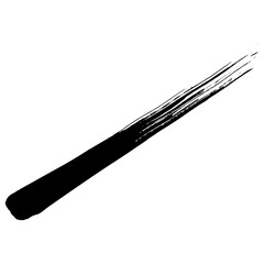 Hand drawn black brush strokes for grunge text backgrounds