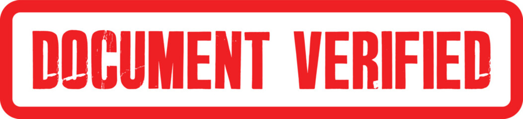 Fototapeta premium Document Verified Stamp Transparent Image Red Rubber Seal Stamp