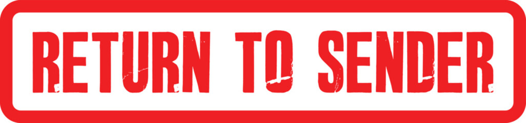 Transparent image of a return to sender stamp with copy space